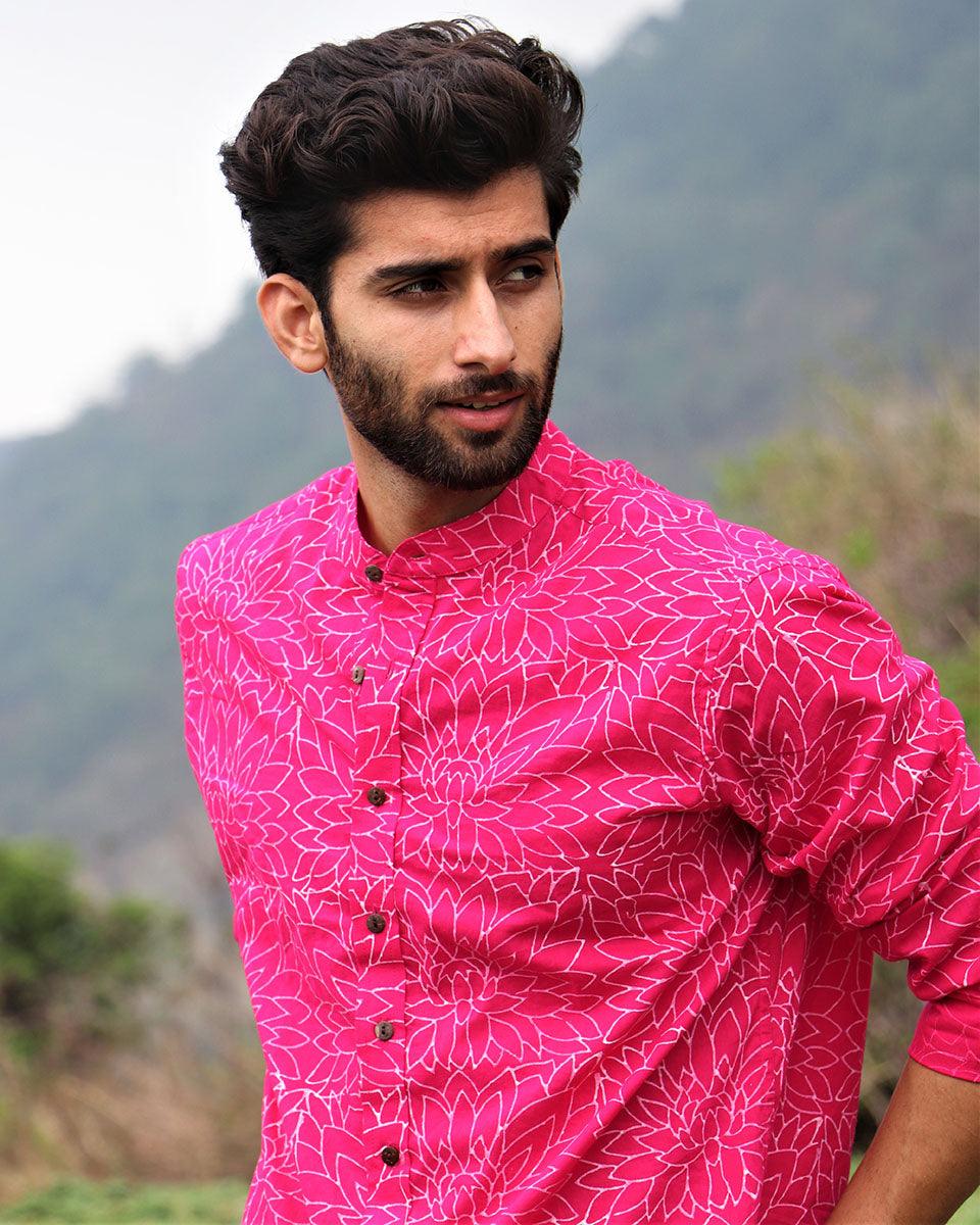 Rani Floral Block Printed Cotton Shirt - Image 8