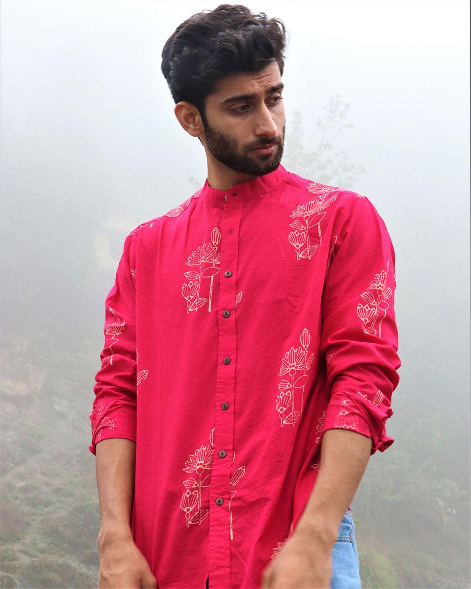 Rani Floral Block Printed Cotton Shirt - Image 5
