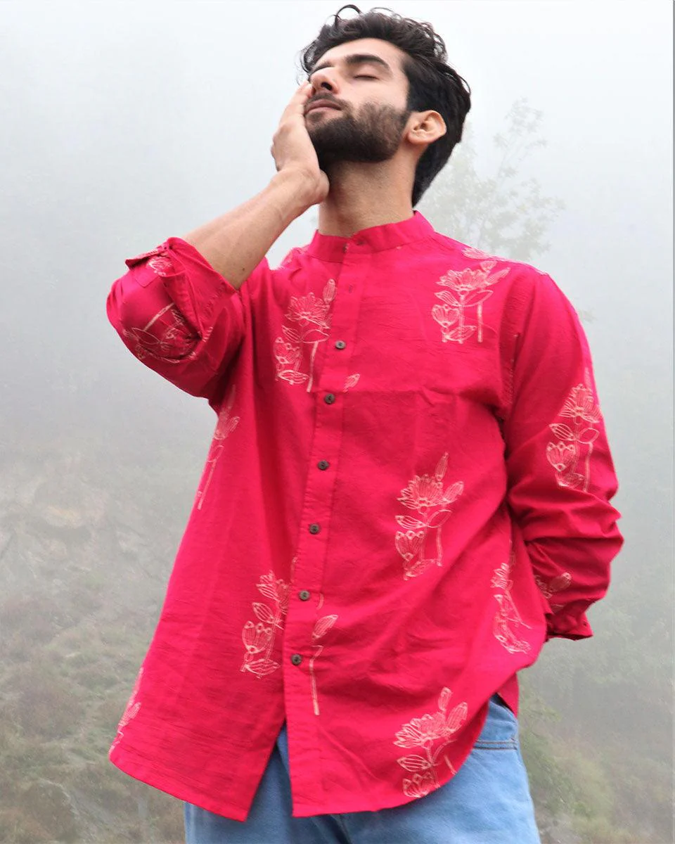Rani Floral Block Printed Cotton Shirt - Image 8