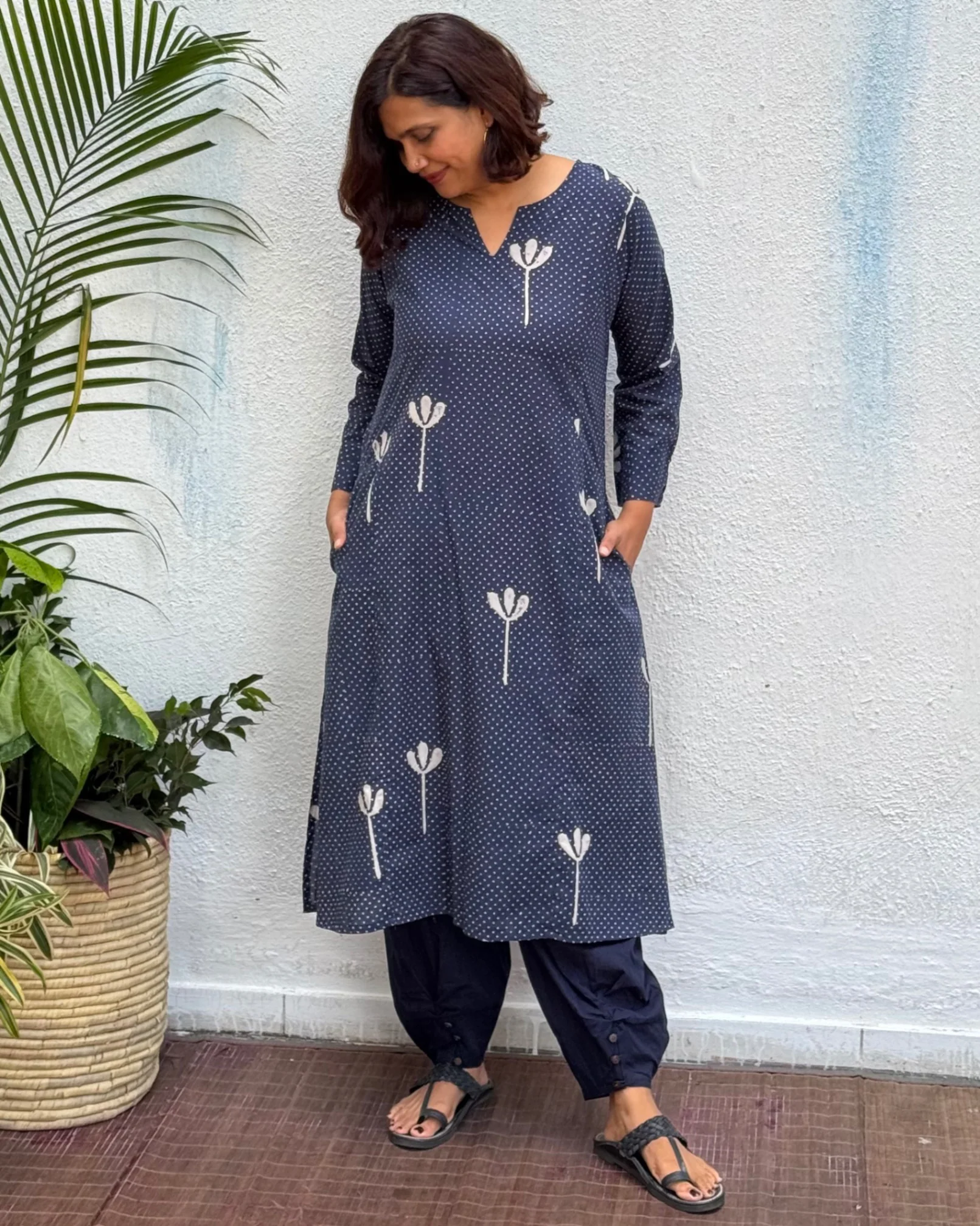 Roma Block Printed Cotton Kurti - Image 6