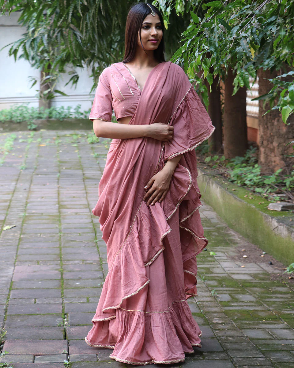 Rosewood Mulmul Cotton Blouse - Jugnoo - Image 3