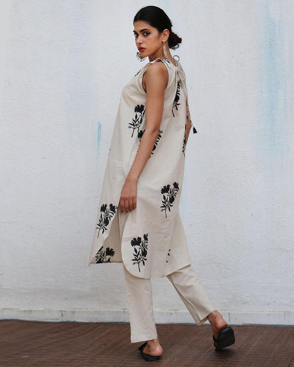 Rumi Block printed Cotton Kurta Set - NOMAD - Image 4