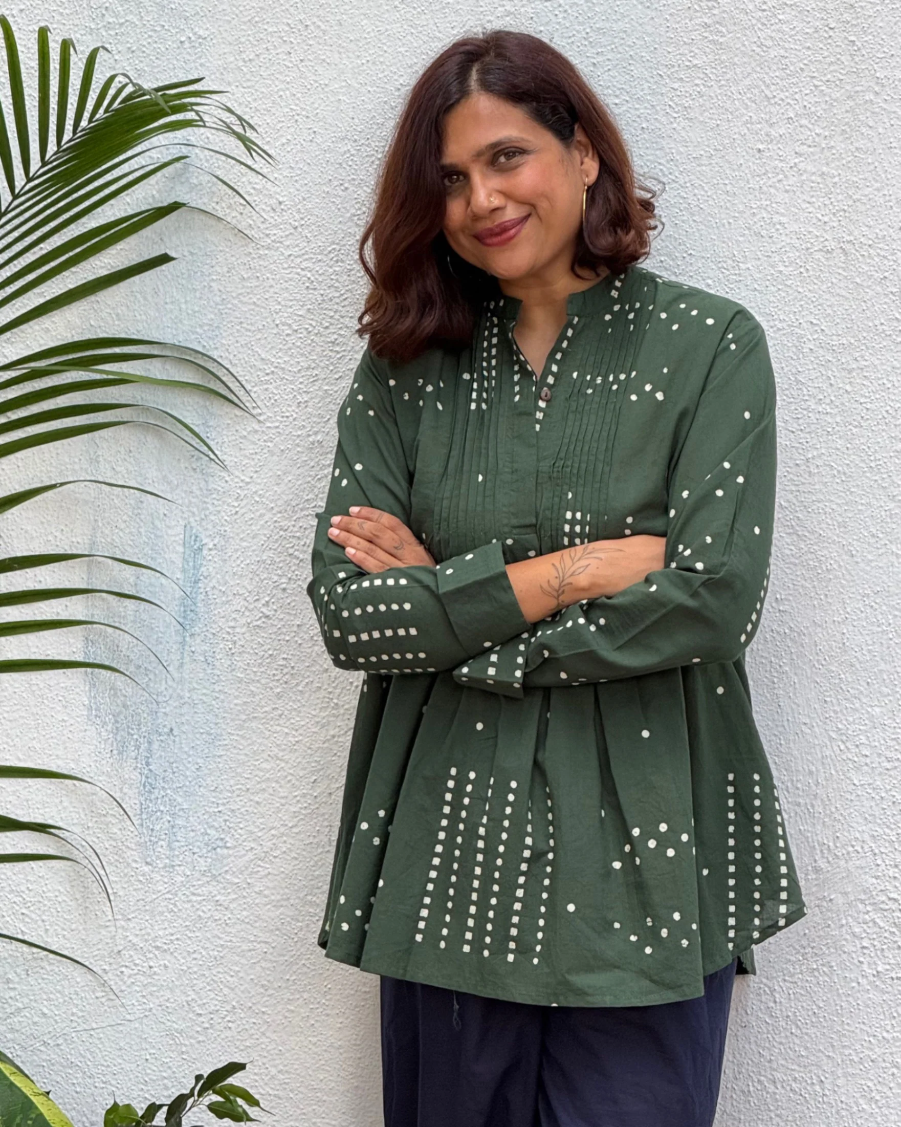Shalini Block Printed Cotton Kurti - Image 4