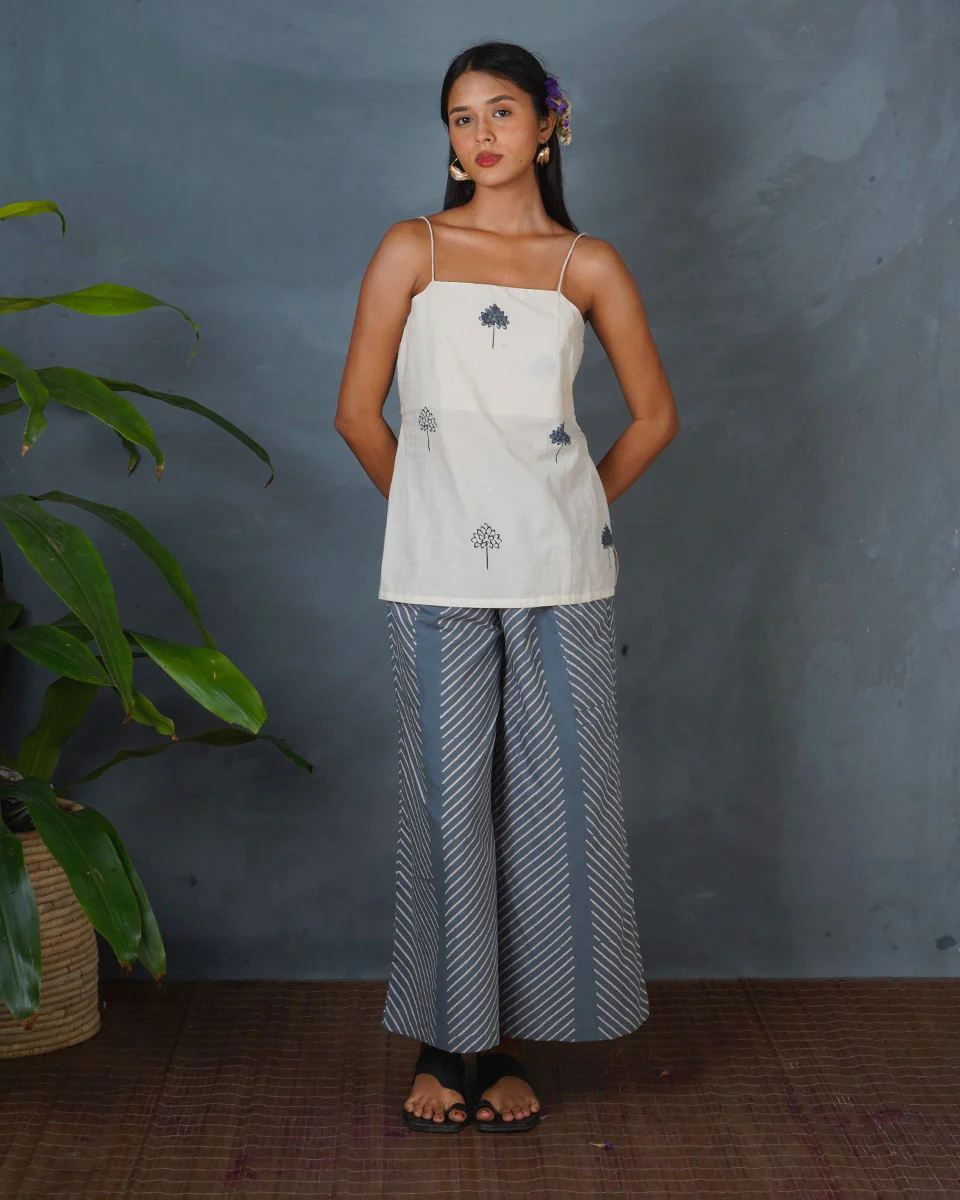 Soft Eclipse Ivory Block Printed Top - BMS - Image 7