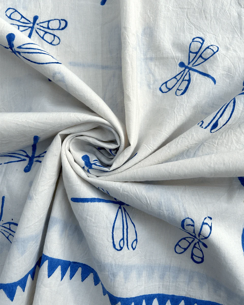 Soleil Blockprinted Cotton Dress - BGVL - Image 2
