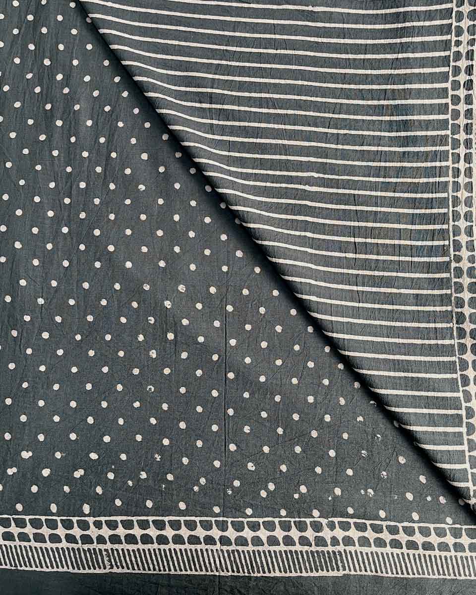 Strom Kiss Grey Printed Saree - BMS - Image 12