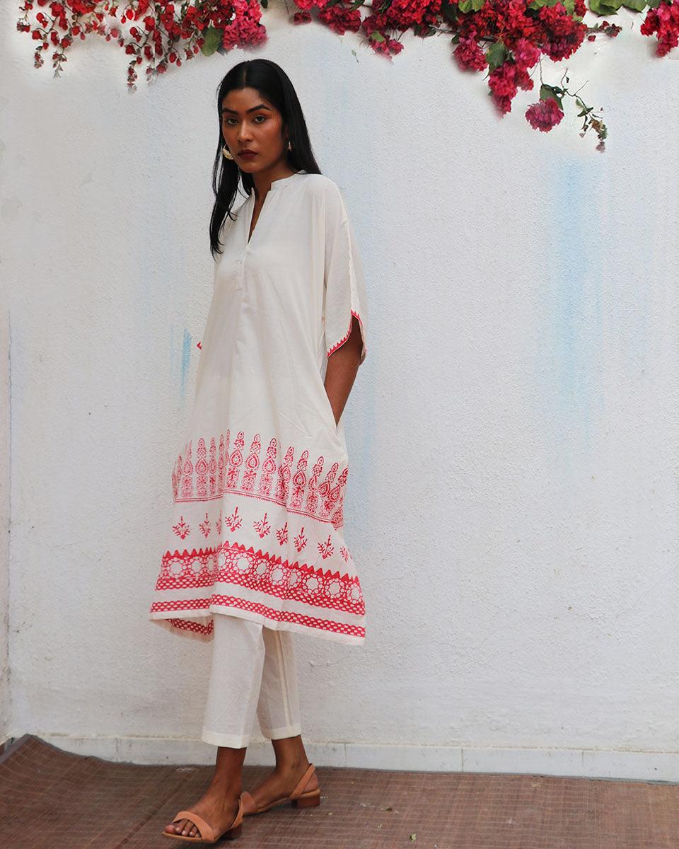 Vanalika Block printed Cotton Kurta Set - BGVL - Image 7