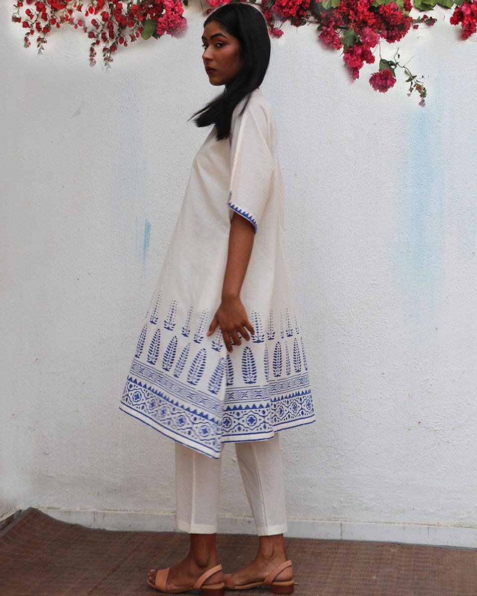 Vasara Blockprinted Cotton Kurta Set - BGVL - Image 6