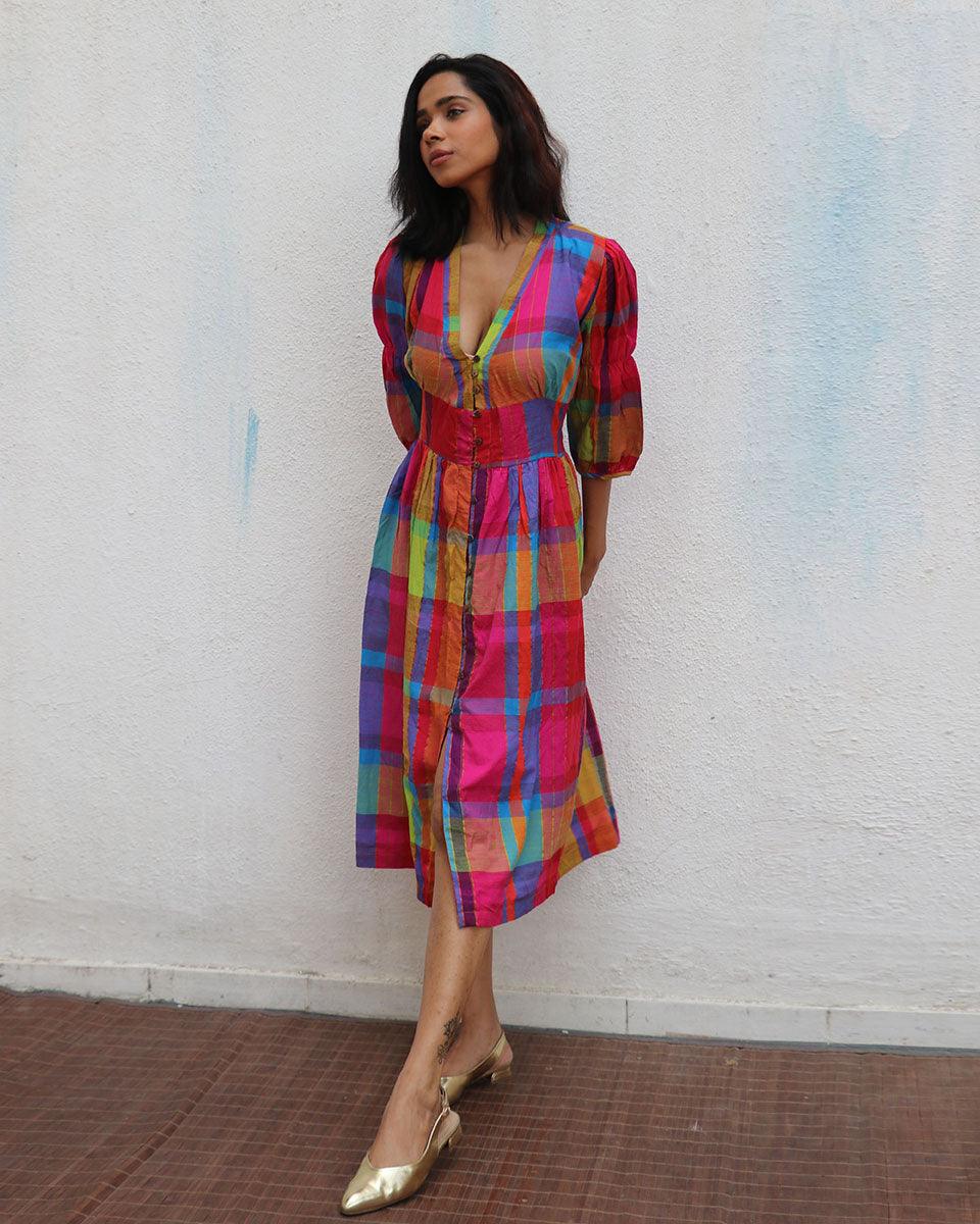 Zehra Handwoven Cotton Dress - Image 2